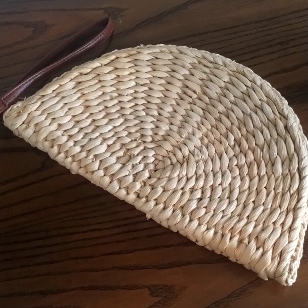 3AM FOREVER Clutch with Textured Weave